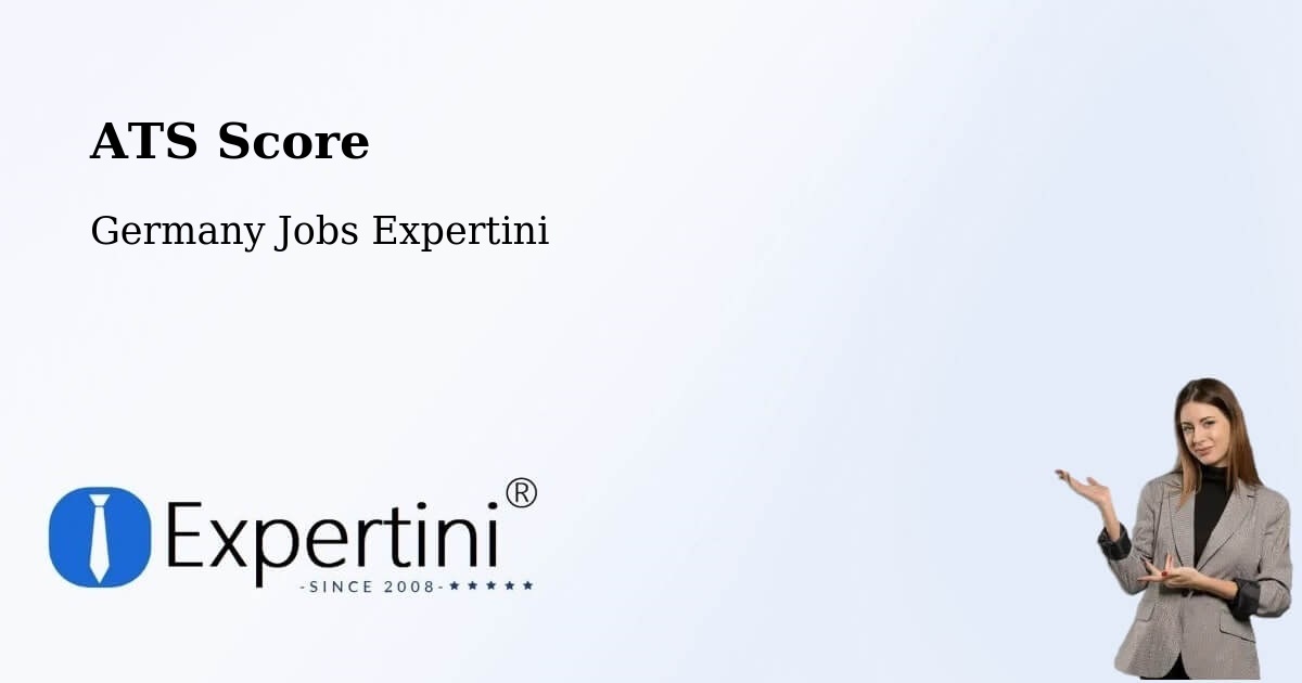 Resume ATS Score & Job Description Match Tool – Belm - Germany Jobs Expertini