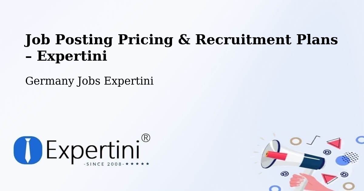 Job Posting Pricing & Recruitment Plans – Belm - Belm, Germany Jobs Expertini